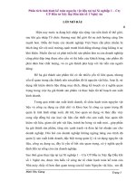 Phân tích tình hình kế toán nguyên vật liệu tại tại xí nghiệp 1 – cty CP đầu tư xây lắp dầu khí số 1 nghệ an