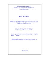 Thiết kế hệ thống điều chỉnh công suất đèn chiếu sáng công cộng