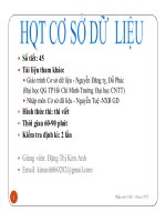 bài giảng hệ quản trị cơ sở dữ liệu chương 1 hqt cơ sở dữ liệu - gv. đặng thị kim anh