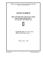 Sáng kiến kinh nghiệm Một số phương pháp dạy học khái niệm Hình học 7