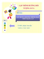 đề tài xây dựng chương trình chat trên mạng lan