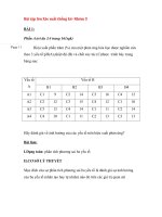 Bài tập lớn xác suất thống kê  nhóm 3