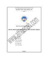 xây dựng phần mềm quản lý xét tuyển nhân sự