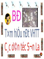 Trò chơi: Bé tìm hiểu nét VHTT các dân tộc Tây Bắc
