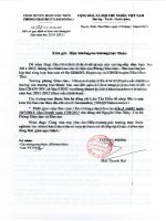 Quy định báo cáo thống kê đầu năm học 2011-2012