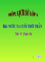 bài giảng lịch sử 4 bài 15 nước ta cuối thời trần
