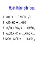 giáo án thao giảng hoá học lớp 9 bài một số muối quan trọng tham khảo (6)