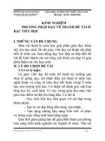 Kinh nghiệm phương pháp dạy vẽ tranh đề tài ở bậc tiểu học