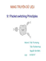 Tiểu luận môn mạng truyền số liệu Packet switching Princliples