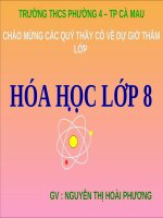 giáo án bồi dưỡng thao giảng hoá học lớp 8 bài 13 phản ứng hoá học (2)