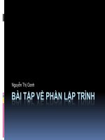 bài tập về phần lập trình có đáp án đại học bách khoa