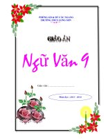 Bìa giáo án Ngữ Văn 9