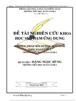 đề tài phương pháp bồi dưỡng học sinh giỏi toán lớp năm trường tiểu học xuân lãnh