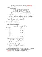 ĐỀ 38- THI HSG TOÁN 4-5 = KHỦNG LONG