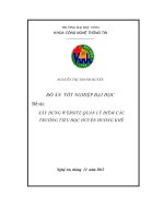 xây dựng website quản lý điểm các trường tiểu học huyện hương khê