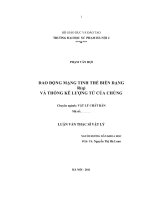 Dao động mạng tinh thể biến dạng R(q) và thống kê lượng tử của chúng