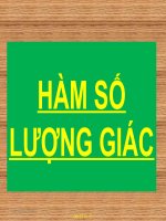 ÔN TẬP HÀM SỐ LƯỢNG GIÁC