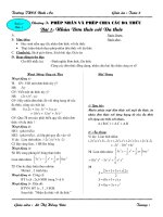 GIAO AN: ĐẠI SỐ8