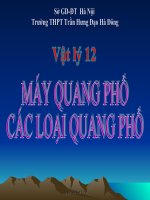 bài giảng vật lý 12 bài 26 các loại quang phổ