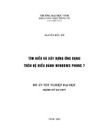 tìm hiểu và xây dựng ứng dụng trên hệ điều hành windows phone 7 luận văn tốt nghiệp đại học( nguyễn hữu mỹ)