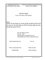 nghiên cứu ảnh hưởng của chế độ cắt đến độ nhám bề mặt chi tiết gia công vật liệu thép không gỉ sus201 khi phay bằng dao phay mặt đầu thép gió phủ tialn