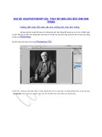 THAY đổi màu sắc bức ẢNH ĐEN TRẮNG