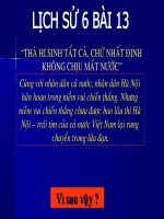 bài giảng lịch sử 5 bài 13 thà hi sinh tất cả chứ không chịu mất nước