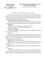 Thông báo bồi dưỡng CBQL, GV Tiểu học hè 2011