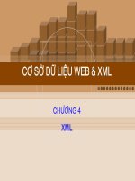 bài giảng cơ sở dữ liệu web và xml chương 4xml - gv. hồ văn phi