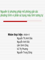 Tiểu luận môn Mô Phỏng Nguyên lý phương pháp mô phỏng giải các phương trình vi phân sử dụng máy tính tương tự
