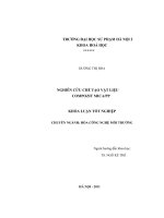 Nghiên cứu chế tạo vật liệu Compozit Mica PP