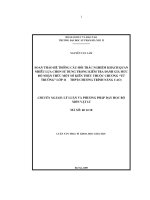 Soạn thảo hệ thống câu hỏi trắc nghiệm khách quan nhiều lựa chọn sử dụng trong kiểm tra đánh giá mức độ nhận thức một số kiến thức thuộc chương Từ trường lớp 11 THPT (chương trình nâng cao)