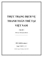 dịch vụ thanh toán thẻ