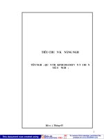 Quản trị kinh doanh vận tải biển: Tiêu chuẩn kỹ năng nghề