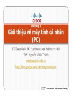 bài giảng tin học đại cương chương 1 giới thiệu về máy tính cá nhân ths nguyễn minh thành