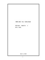 Thoát nước tiêu chuẩn kỹ năng nghề