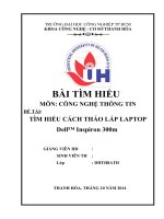 TÌM HIỂU CÁCH THÁO lắp LAPTOP dell™ inspiron 300m