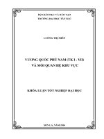 vương quốc phù nam (tk i - vii) và các mối quan hệ khu vực