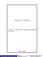 Kỹ thuật thiết bị thông tin hàng không: Tiêu chuẩn kỹ năng nghề