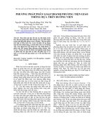 PHƯƠNG PHÁP PHÂN LOẠI NHANH PHƯƠNG TIỆN GIAO THÔNG DỰA TRÊN ĐƯỜNG VIỀN