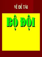 Vẽ tranh đề tài Bộ đội