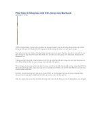 Phát hiện lỗ hỏng bảo mật trên Macbook