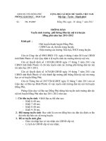 THÔNG BÁO về việc tuyển sinh trường dân tộc nội trú huyện Đồng Phú