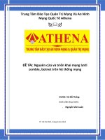 Đề tài nguyên cứu và triển khai mạng lưới zombie, botnet trên hệ thống mạng