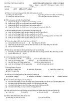 Trac nghiem 15'''' SINH 11- CB