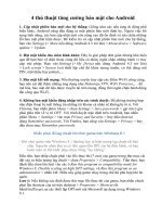 4 thủ thuật tăng cường bảo mật cho android