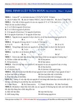 Luyện thi ĐH môn Hóa học 2015: Định luật tuần hoàn (phần 1)  Thầy Lê Phạm Thành