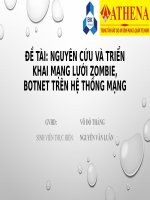 Đề tài nghiên cứu và triển khai mạng lưới ZOMBIE, BOTNET trên hệ thống mạng