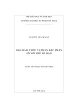 Bao hàm thức vi phân bậc phân số với trễ vô hạn