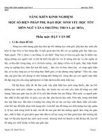 Sáng kiến kinh nghiệm một số biện pháp phụ đạo học sinh yếu học tốt môn ngữ văn 6 trường thcs lạc hòa